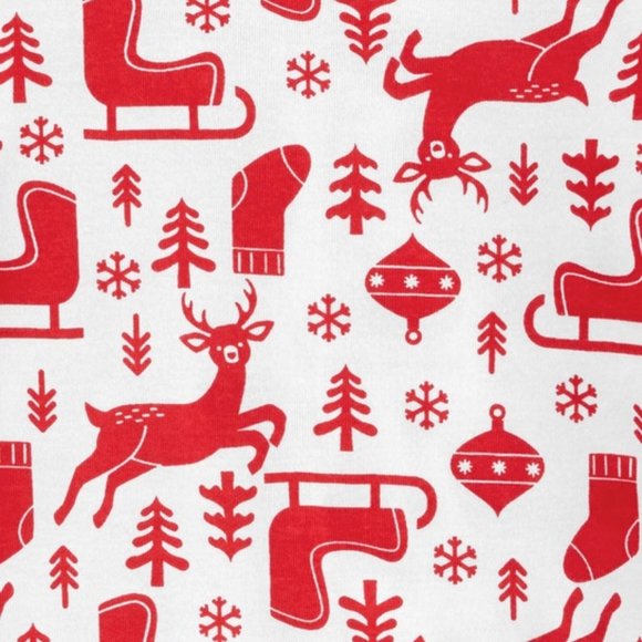NWT XXL 2x mens womens reindeer santa carters matching family pajamas reindeer - Picture 2 of 3
